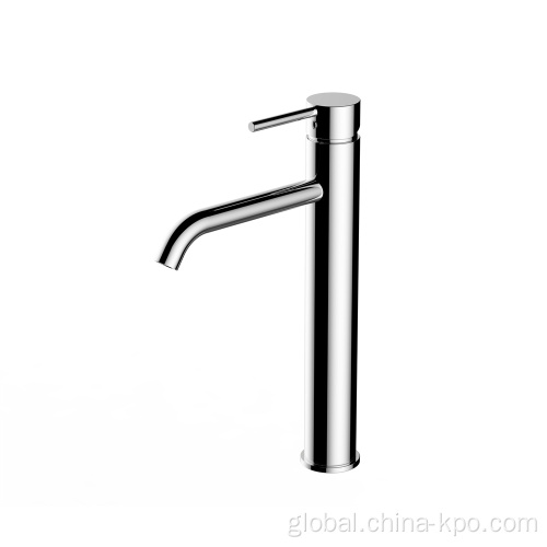 China Brass Chrome Bathroom Basin Taps with Single Lever Supplier